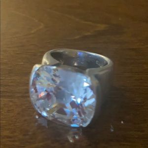 Sterling Silver CZ stone ring